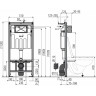 Инсталляция ALCAPLAST SET AM101/1120-3:1 RU M70-0001 с белой кнопкой AM101/1120-3.1 RU M70-0001
